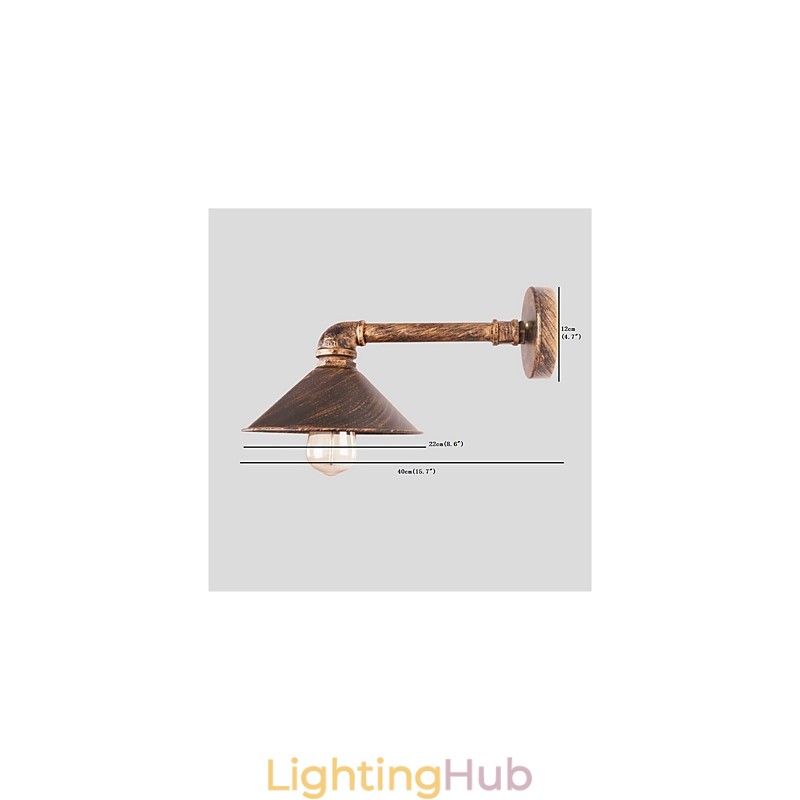 Water Pipe Wall Lights Retro Industrial Style Creative Country Metal Restaurant Cafe Bars Bar Table Wall Sconces