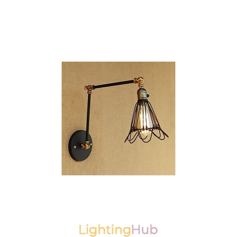 Rustic Lodge Country Retro Painting Feature for Mini Style Swing Arm Ambient Light Swing