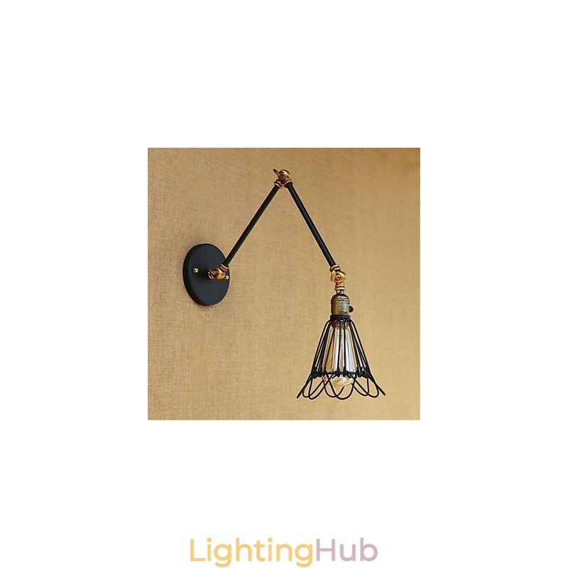 Rustic Lodge Country Retro Painting Feature for Mini Style Swing Arm Ambient Light Swing