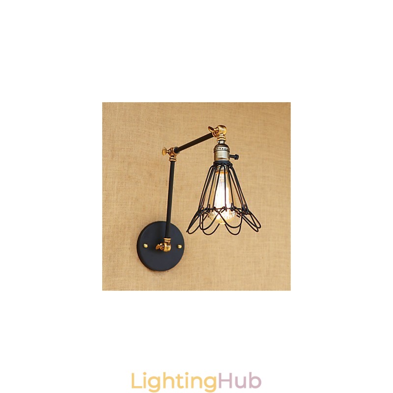 Rustic Lodge Country Retro Painting Feature for Mini Style Swing Arm Ambient Light Swing