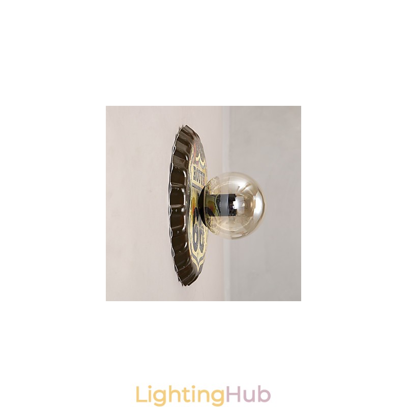 Traditional Classic Rustic Lodge Country Painting Feature for Mini Style Ambient Light Wall Sconces Wall Light