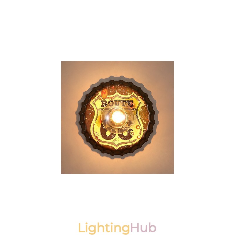 Traditional Classic Rustic Lodge Country Painting Feature for Mini Style Ambient Light Wall Sconces Wall Light