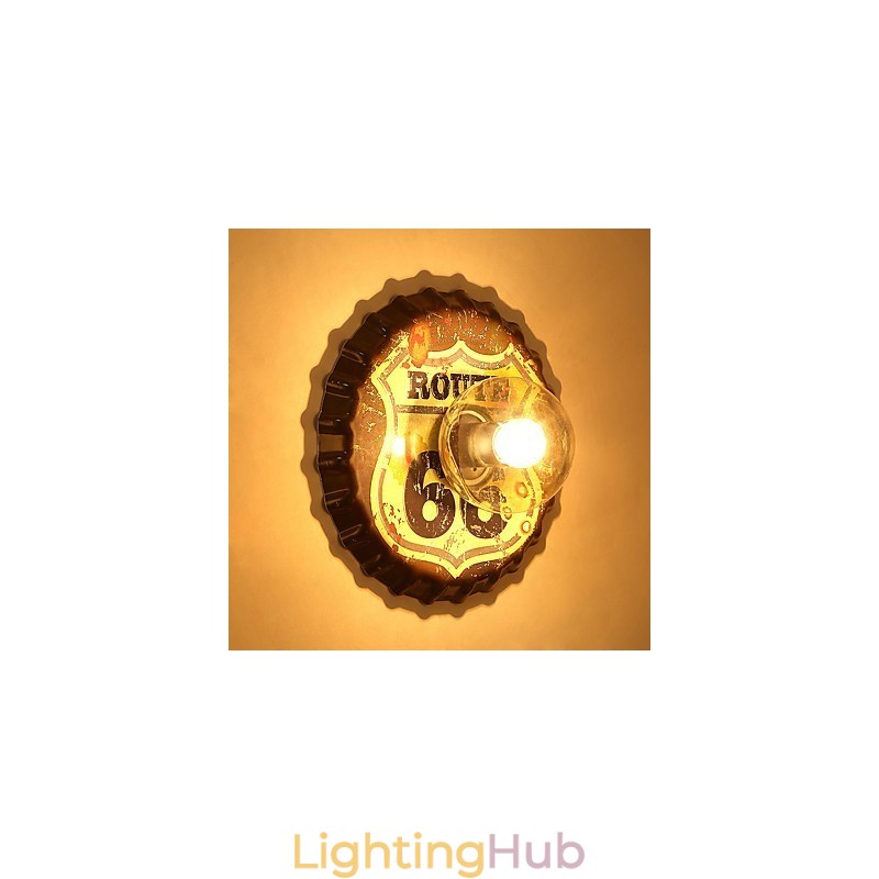Traditional Classic Rustic Lodge Country Painting Feature for Mini Style Ambient Light Wall Sconces Wall Light