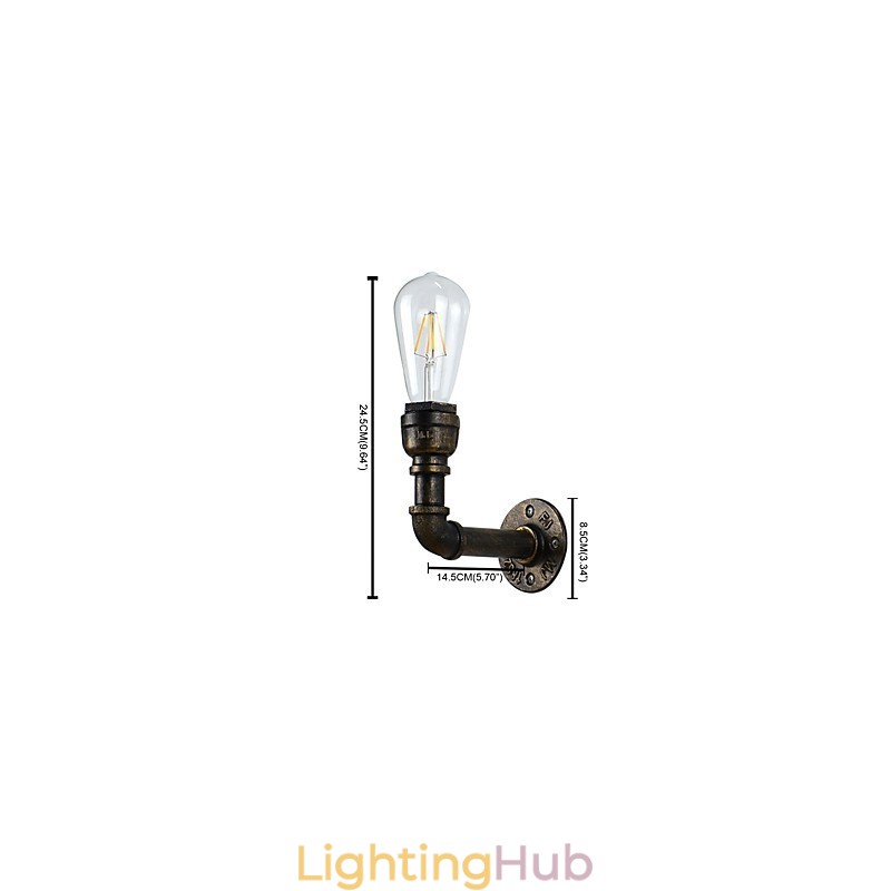 Rustic Lodge Traditional Classic Antique Brass Feature for Ambient Light Wall Lights Wall Light