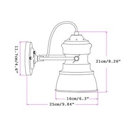 Vintage Industrial Lighting Retro Luxury Indoor Bedroom Balcony Bar Aisle Lamps