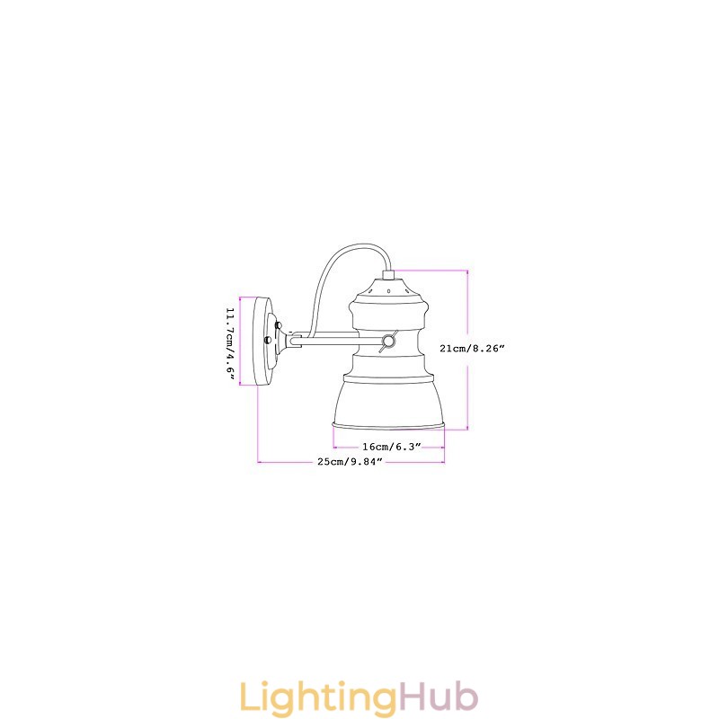 Vintage Industrial Lighting Retro Luxury Indoor Bedroom Balcony Bar Aisle Lamps