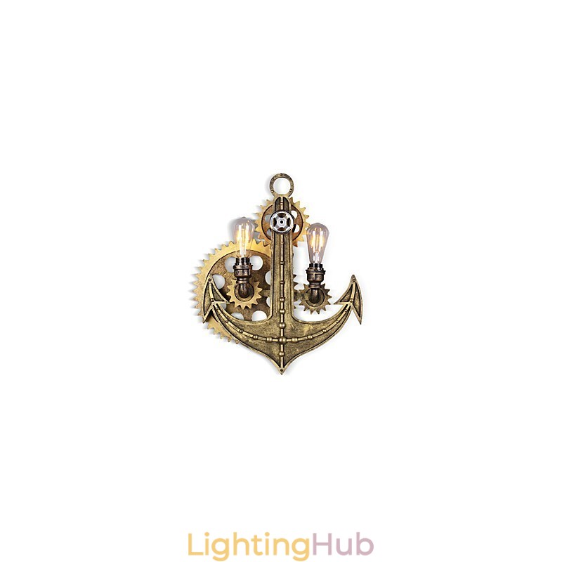 Vintage Industrial Wall Lights Wood Gear Shape Creative turnable Lights Restaurant Cafe Bar Decoration lighting