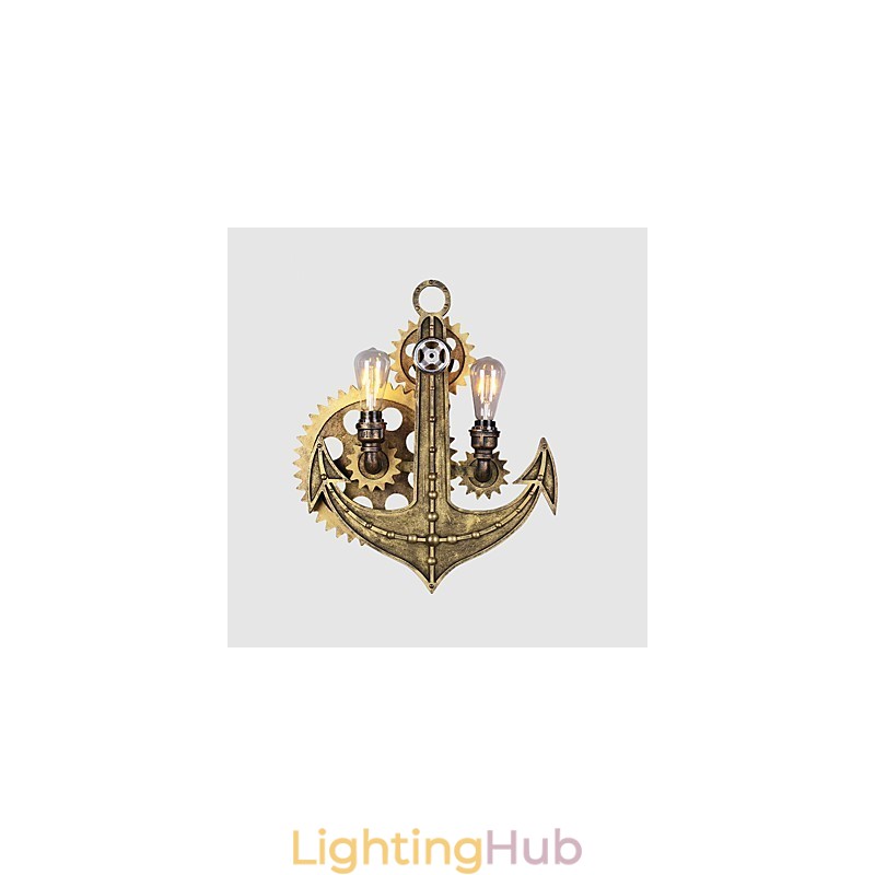 Vintage Industrial Wall Lights Wood Gear Shape Creative turnable Lights Restaurant Cafe Bar Decoration lighting