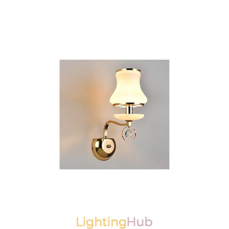 Modern Contemporary Electroplated Feature for Crystal Mini Style Eye Protection Ambient Light Wall Lights