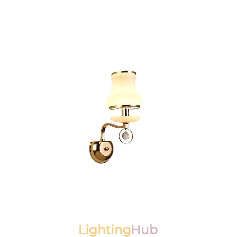 Modern Contemporary Electroplated Feature for Crystal Mini Style Eye Protection Ambient Light Wall Lights