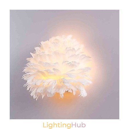 Feather Wall Lights Modern Contemporary Bedroom Hotel Wall Sconces E14 Feather Wall Lights Modern Contemporary Bedroom Hotel Wall Sconces E14