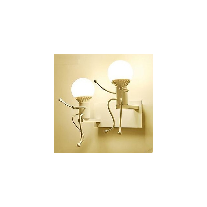 American Country Iron Wall Lamp Creative Bedroom Bedside Wall Lamp Warm Aisle Villain Wall Lamp