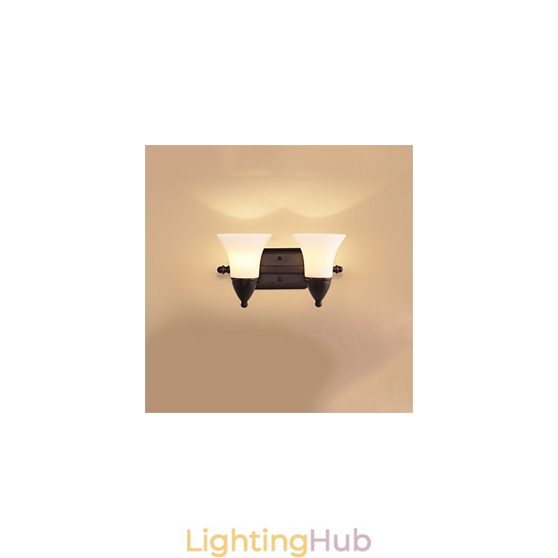 Rustic Lodge Black Oxide Finish Feature for Eye Protection Ambient Light Wall Sconces Wall Light