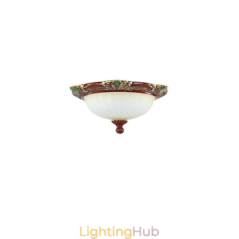 37*19CM Europe Type Resin Glass Dome Light Sweet To Absorb Dome Light Lamp