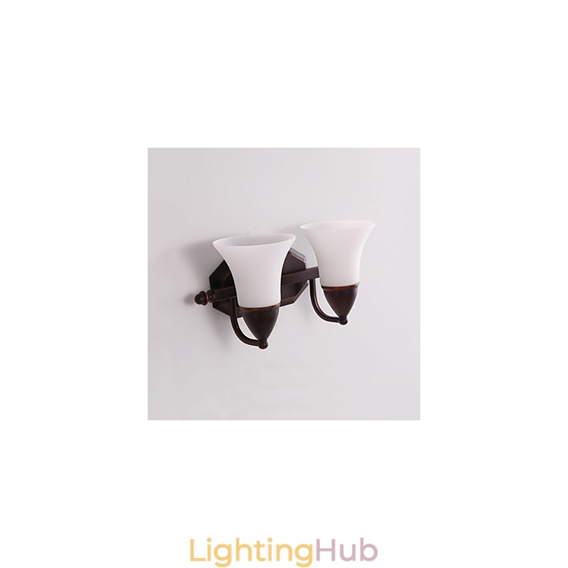 Rustic Lodge Black Oxide Finish Feature for Eye Protection Ambient Light Wall Sconces Wall Light