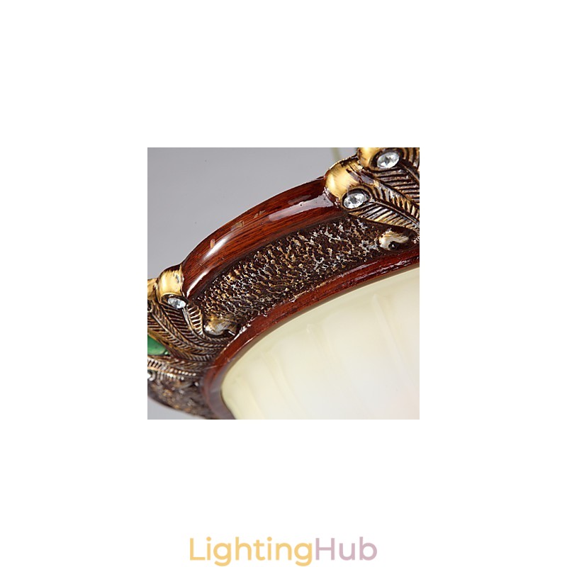 37*19CM Europe Type Resin Glass Dome Light Sweet To Absorb Dome Light Lamp