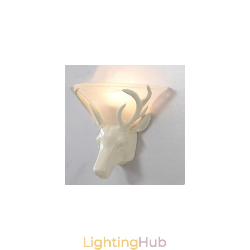 Contemporary And Contracted Deer Head Wall Lamp Fashion Creative Living Room Bedroom Wall Lamp