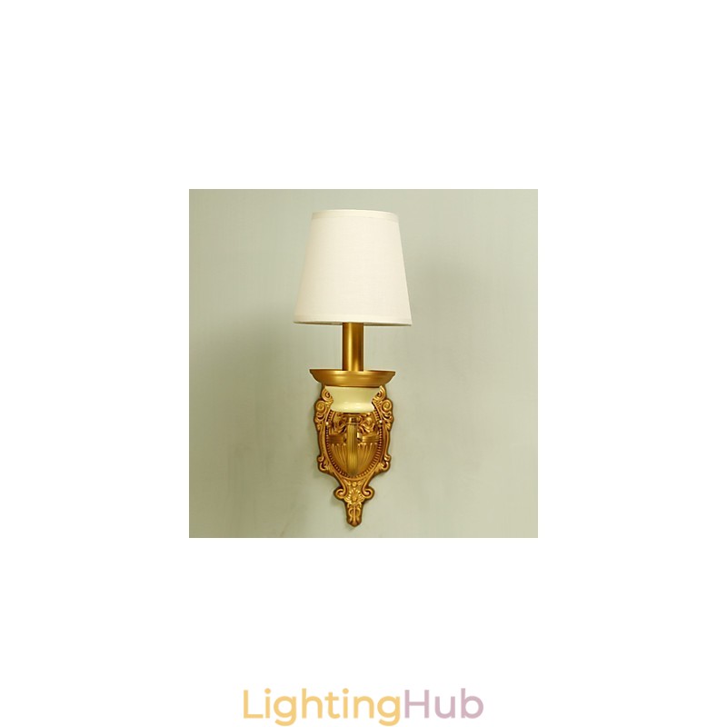Simple Country Traditional Classic Brass Feature for Mini Style Uplight Wall Sconces Wall Light