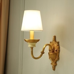Simple Country Traditional Classic Brass Feature for Mini Style Uplight Wall Sconces Wall Light