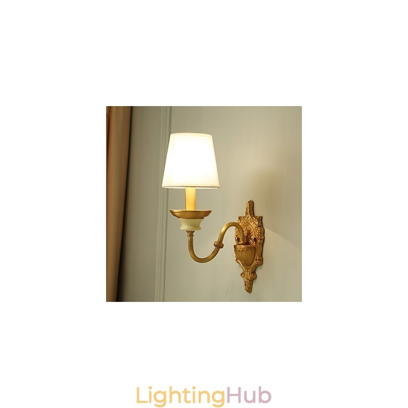 Simple Country Traditional Classic Brass Feature for Mini Style Uplight Wall Sconces Wall Light
