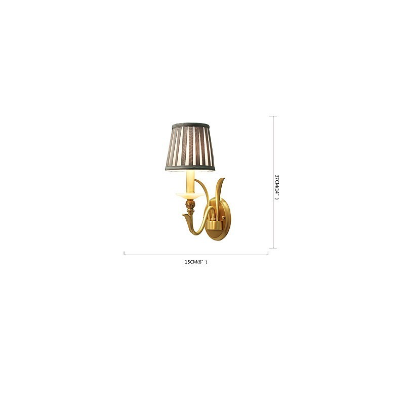 Simple Country Traditional Classic Brass Feature for Mini Style Uplight Wall Sconces Wall Light