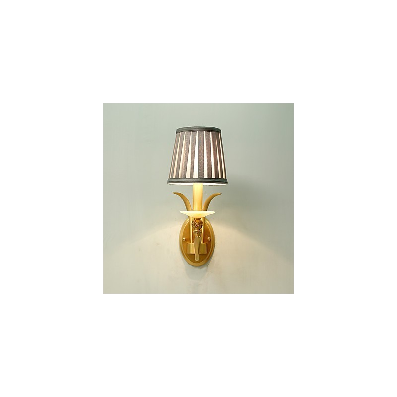 Simple Country Traditional Classic Brass Feature for Mini Style Uplight Wall Sconces Wall Light