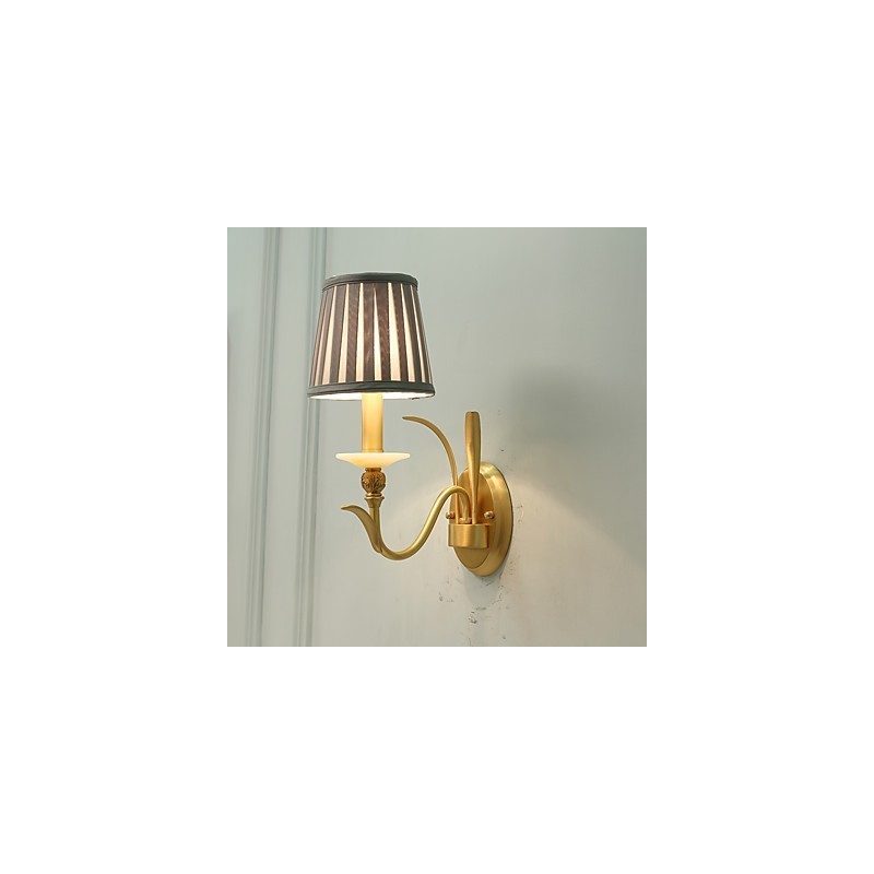 Simple Country Traditional Classic Brass Feature for Mini Style Uplight Wall Sconces Wall Light
