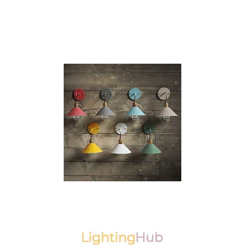 Mini sized Simple Industrial Head Light Bulbs Wall Lamp Vintage Retro Village Metal Wall Sconce Light Fixture Aisle Wall Lamp