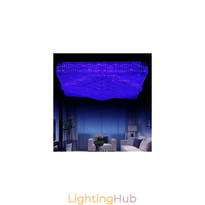 Flush Mount Crystal Modern Contemporary Metal