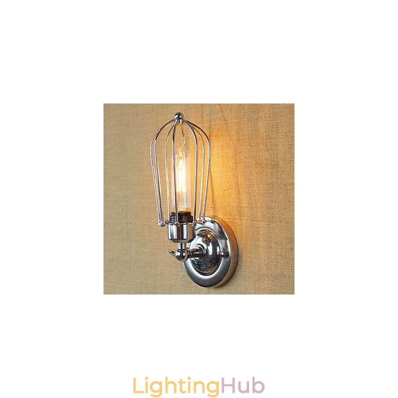 Simple Vintage Country Retro Electroplate Feature for Mini Style Ambient Light Wall Sconces