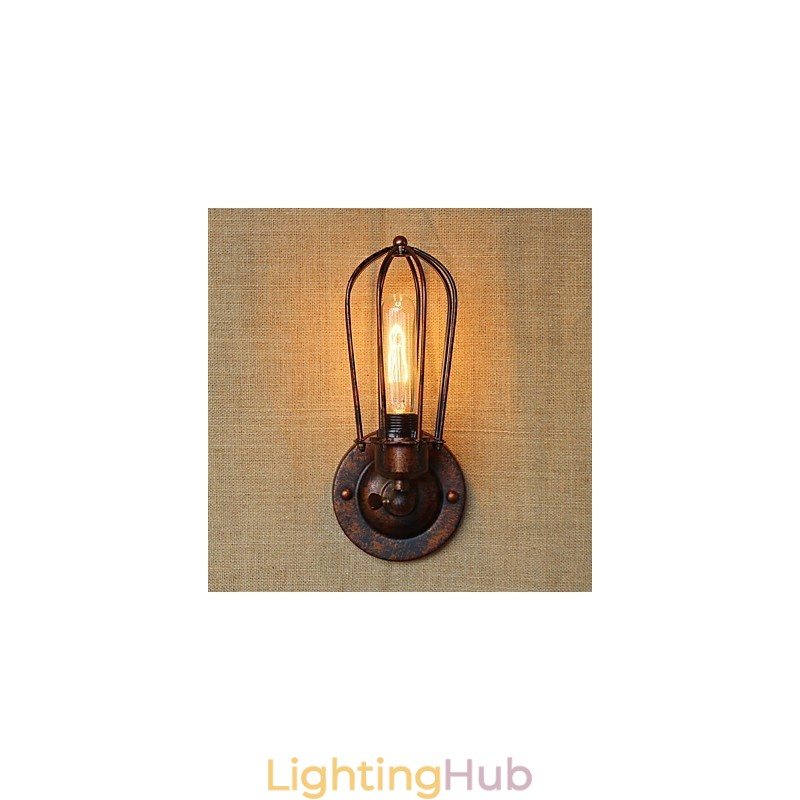 Simple Vintage Country Retro Electroplate Feature for Mini Style Ambient Light Wall Sconces