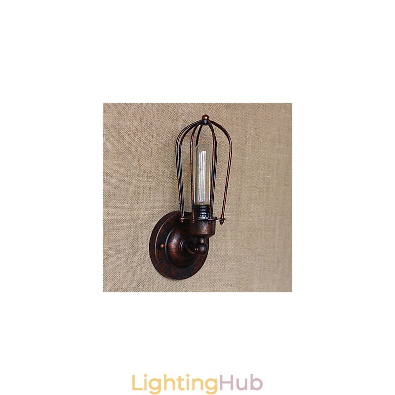 Simple Vintage Country Retro Electroplate Feature for Mini Style Ambient Light Wall Sconces