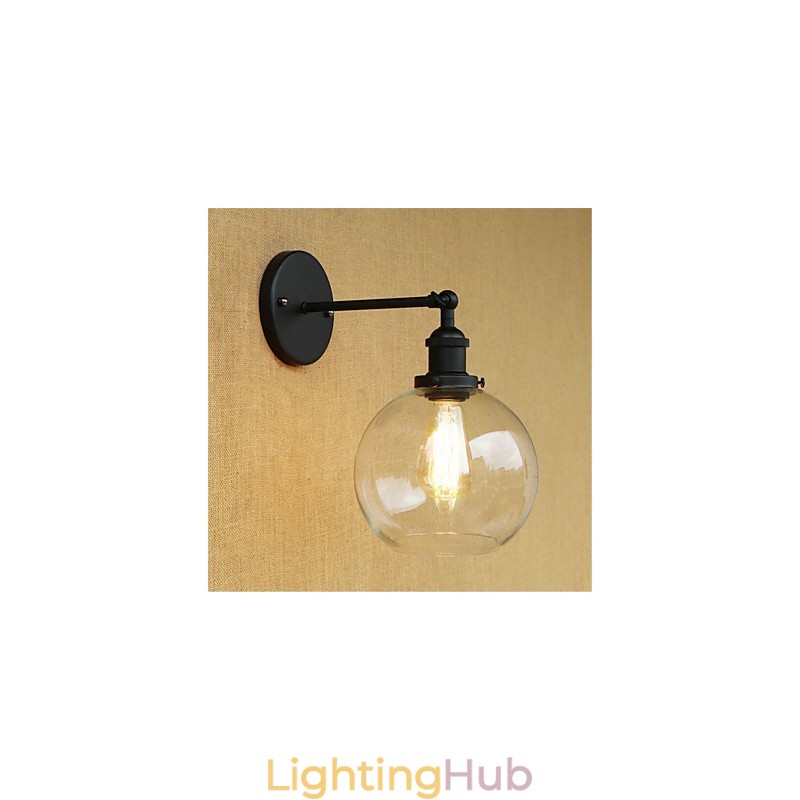 Country Retro Painting Feature for Mini Style Eye Protection Ambient Light Wall Sconces