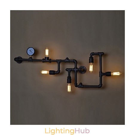 Loft Industrial Wall Lamps Antique Edison Wall lights with Bulbs Vintage Pipe Wall Lamp for Living Room Lighting Loft Industrial Wall Lamps Antique Edison Wall lights with Bulbs Vintage Pipe Wall Lamp for Living Room Lighting