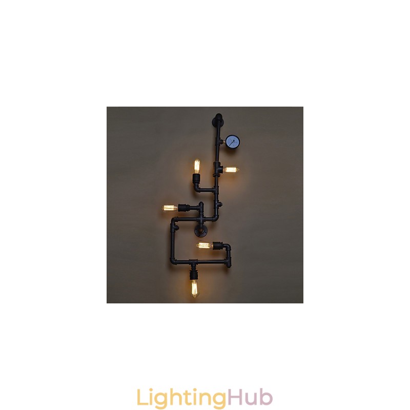 Loft Industrial Wall Lamps Antique Edison Wall lights with Bulbs Vintage Pipe Wall Lamp for Living Room Lighting