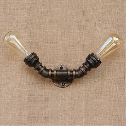 Nostalgia Simple Water Pipe Decorative Small Wall Lamp Wall Light