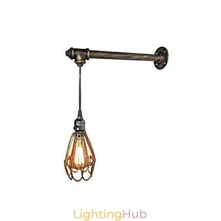 Loft vintage wall sconce lamp restaurant cafe corridor bar Iron Cage wall lamp industry Iron pipe lighting Loft vintage wall sconce lamp restaurant cafe corridor bar Iron Cage wall lamp industry Iron pipe lighting