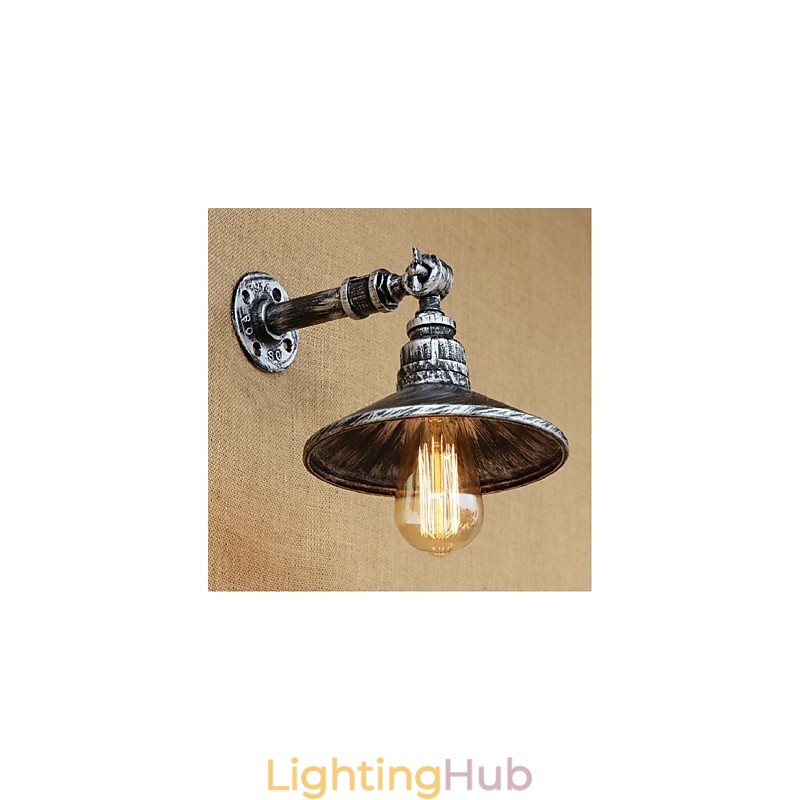 Industrial Style Nordic Water Pipe Wall Lamp Wall Light Silver