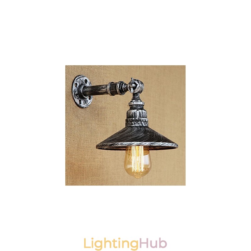 Industrial Style Nordic Water Pipe Wall Lamp Wall Light Silver