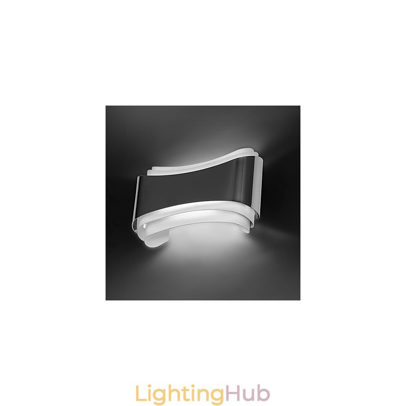 Integrated Modern Contemporary Chrome Feature for Ambient Light Wall Sconces Wall Light