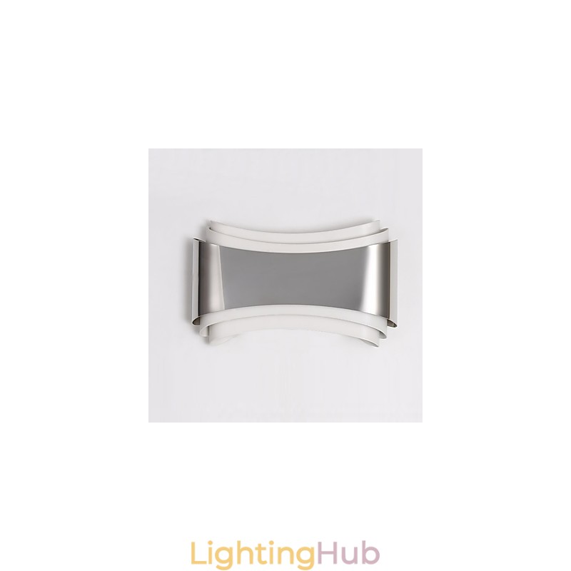 Integrated Modern Contemporary Chrome Feature for Ambient Light Wall Sconces Wall Light