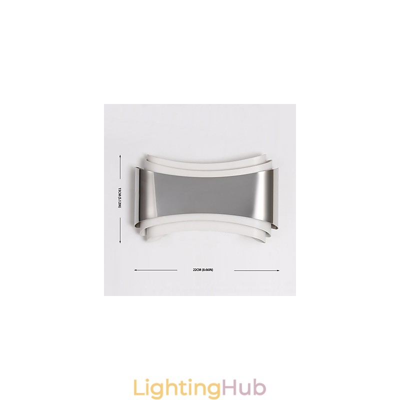 Integrated Modern Contemporary Chrome Feature for Ambient Light Wall Sconces Wall Light