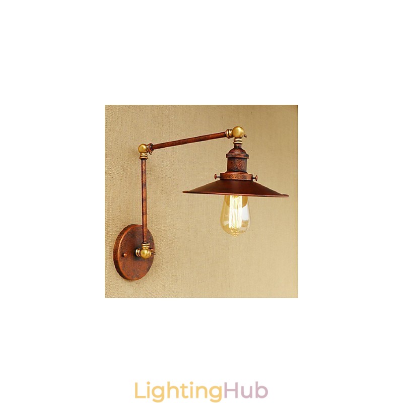 Long arm Half rusty Industrial Retro Nostalgic Retractable Folding Wall Sconces Wall Light