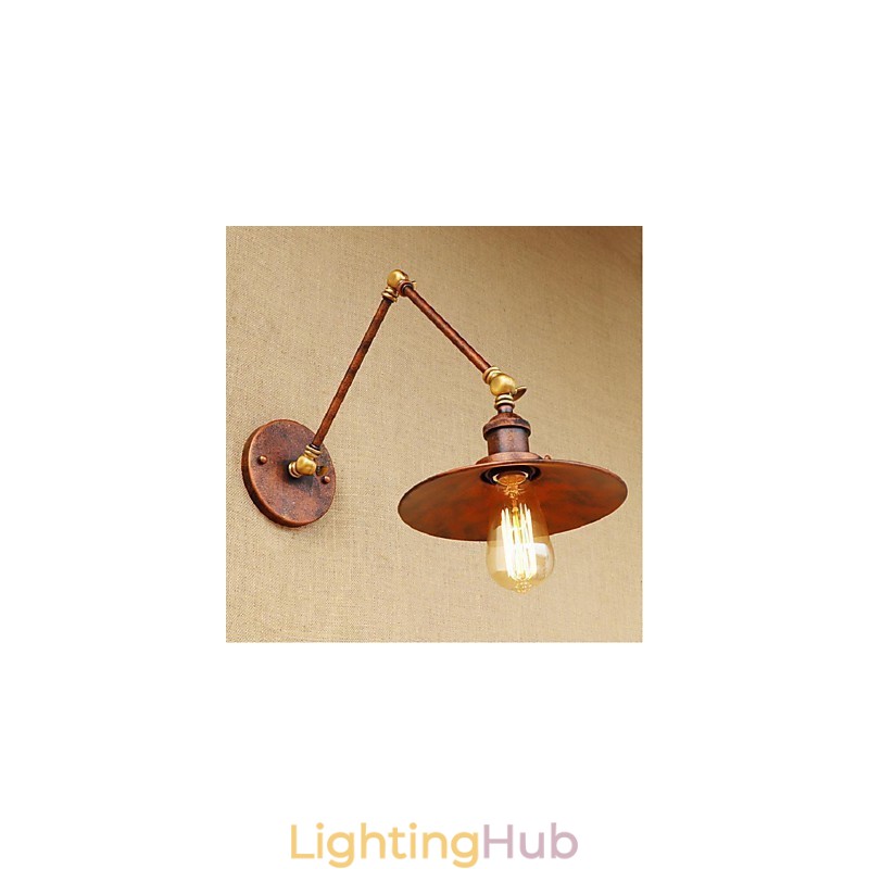 Long arm Half rusty Industrial Retro Nostalgic Retractable Folding Wall Sconces Wall Light