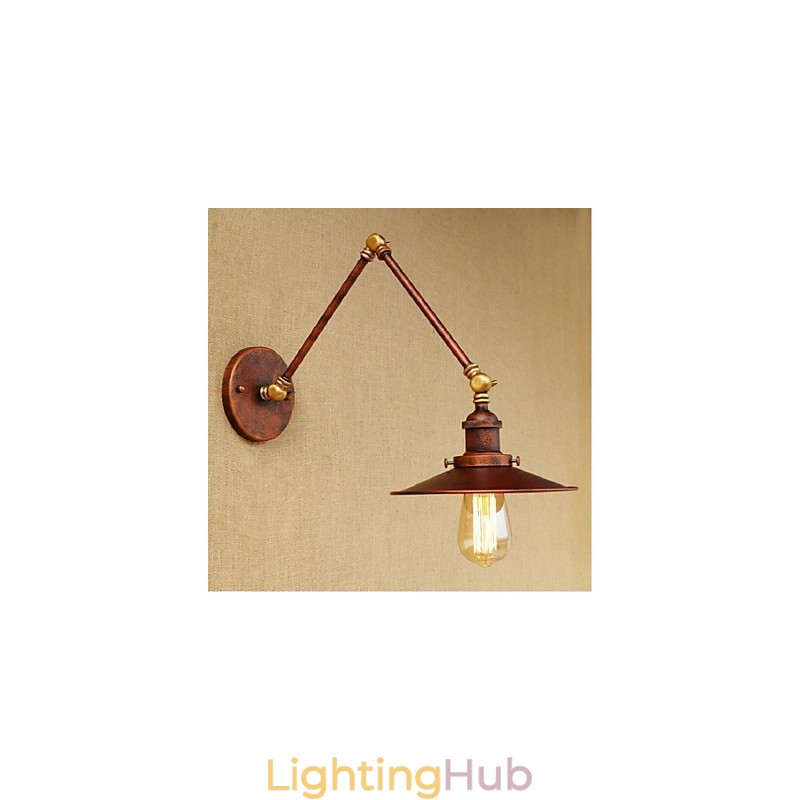 Long arm Half rusty Industrial Retro Nostalgic Retractable Folding Wall Sconces Wall Light
