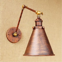 Long arm Half rust Retro Creative Nostalgic Retractable Folding Wall Sconces Wall Light