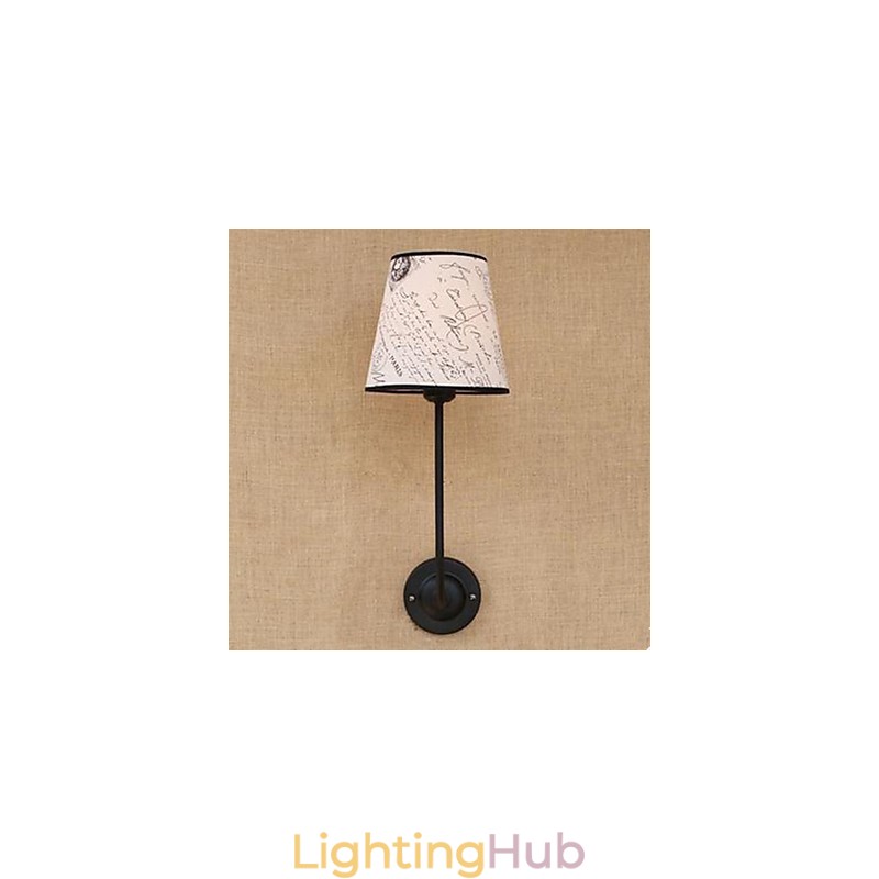 Modern Succinct Fashion Bar Restaurant Nostalgic Breakfast Cloth Cover Wall Lamp Wrought Iron Bend