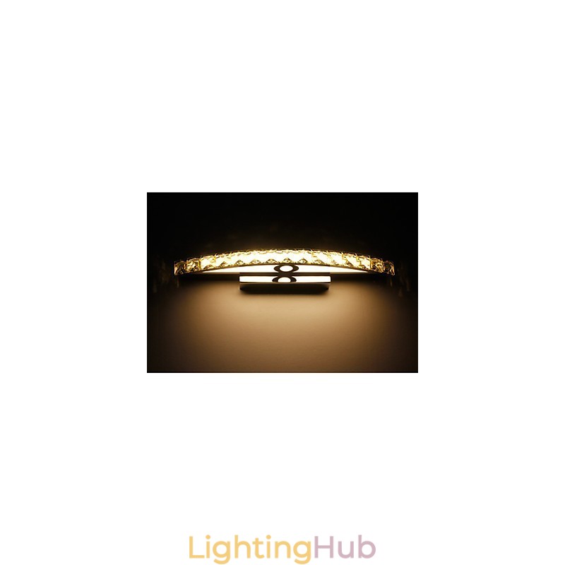 Contemporary Crystal Wall Bathroom Lighting