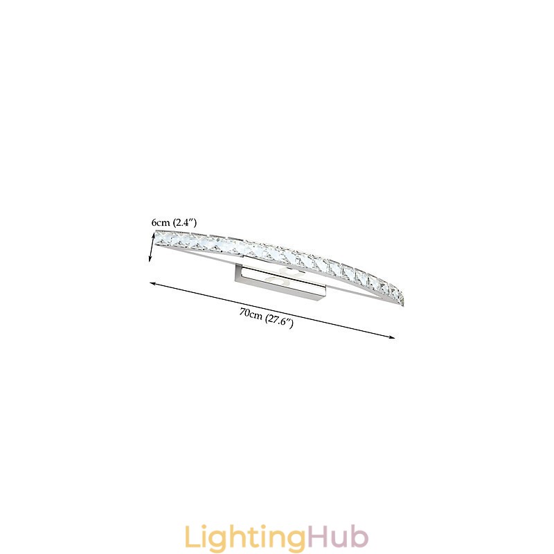 Contemporary Crystal Wall Bathroom Lighting