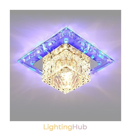 Mini Crystal Ceiling Lamp Spotlight 3W Creative Lamp Tube Light Colorful Color Square Dome Light